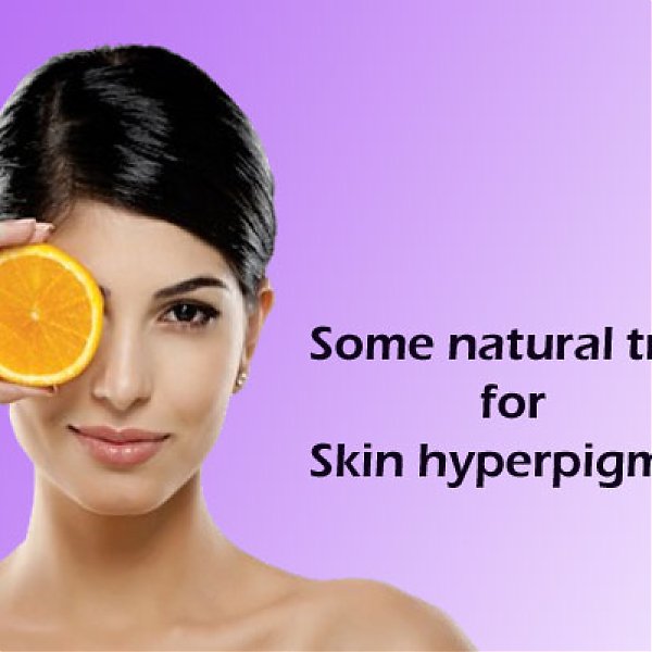 What are some natural treatments for skin hyperpigmentation?
