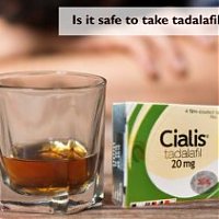 Is it safe to take tadalafil with alcohol?
